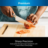 Ninja K32017 Foodi NeverDull Premium Knife System, 17 Piece Knife Block Set with Built-in Sharpener, German Stainless Steel Knives, Black