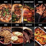 Ninja Woodfire Pizza Oven, 8-in-1 outdoor oven, 5 Pizza Settings, Ninja Woodfire Technology, 700°F high heat, BBQ smoker, wood pellets, pizza stone, electric heat, portable, terracotta red, OO101